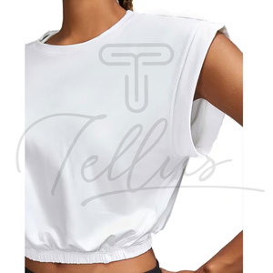 Top Corto Formal de Verano para Mujer, Ecológico, Personalizado, Ligero, de Primera Calidad, Ropa Casual para Mujer - Product Image 3