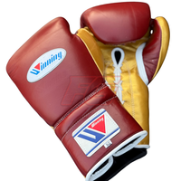 Juego de Guantes de Boxeo Personalizados de Alta Calidad, Cuero Vacuno Genuino, con Cordones, Secado Rápido, Transpirables, Tallas 8-18oz, Profesionales