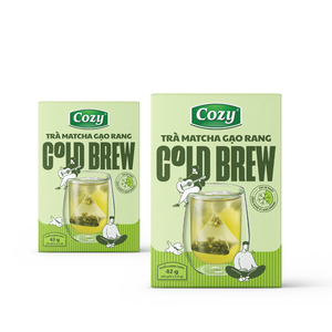 Caja para Bolsitas de Té de Alta Calidad, Suministro de Fábrica, Té Frío en Bolsitas, 12 Bolsitas por Caja, Cajas de Empaque para Bolsitas de Té, Sabor Matcha Genmaicha - Product Image 1