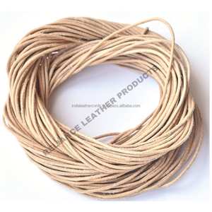 Cordón de cuero de 2,5mm para COLLAR COLGANTE Cuerda de cuero genuino 2mm ajustable - Product Image 3