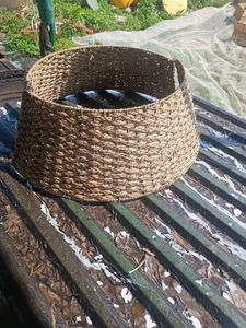 Falda de árbol de Navidad Bohemia Falda de árbol de Navidad tejida para sala de estar Collar de mimbre para árbol de Navidad OEM en Vietnam - Product Image 4