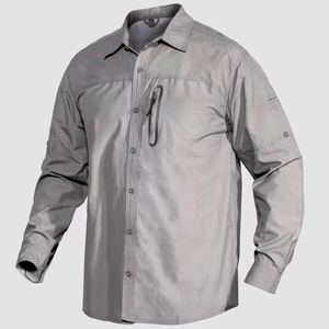 Camisetas de Pesca para Hombre, Ligeras, de Secado Rápido, Transpirables, Antibacterianas, con Protección UV UPF50, Personalizables por Delante, en Spandex/Poliéster - Product Image 5