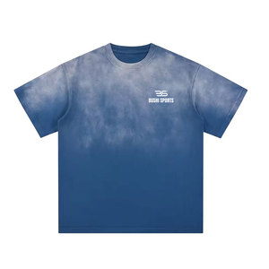 T-shirt décontracté effet soleil délavé, fabriqué par un professionnel, en coton léger et à l'aspect vieilli - Product Image 1
