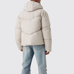 Veste matelassée pour homme, taille plus, épaisse et chaude, avec logo personnalisé, pour l'hiver - Product Image 2