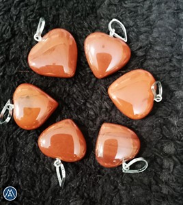 15-20mm Healing Chakra Natural Gemstone Black Obsidian Crystal Jade Heart Shaped Pendant for Jewelry Making Gift without chain - Product Image 6