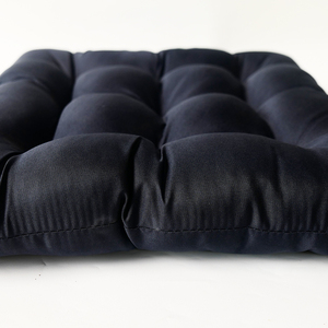 Cojines para Sillas Hechos a Mano con Lazos, Cojines Cuadrados para Sillas de Comedor, Decoración Estética para el Hogar, Textiles para el Hogar Negros, Venta al por Mayor - Product Image 3