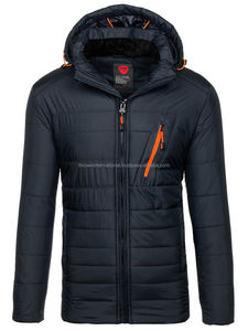 Chaqueta Bomber Bordada con Logotipo Personalizado para Hombre, Chaqueta de Primavera Impermeable, Cortavientos, Transpirable, con Capucha, Relleno de Fibra de Poliéster en el Interior - Product Image 1