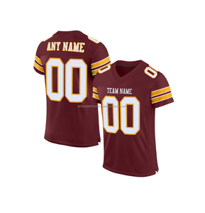Maillot de football américain brodé respirant de haute qualité en polyester 100 %, vente chaude pour unisexe - Product Image 1