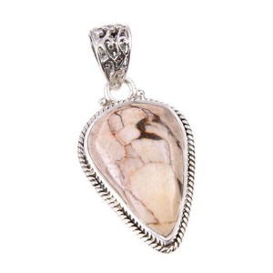 Colgante de Turquesa Natural de Caballo Salvaje Genuino Celestial, Plata de Ley 925, Collar de Piedra Preciosa Natural, Regalo de Joyería - Product Image 5