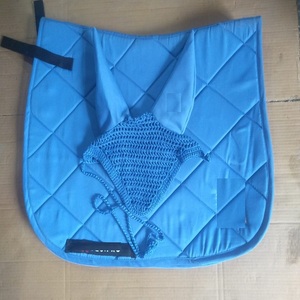 Tapis de selle personnalisé en coton respirant avec rembourrage en polyester pour l'équitation et l'entraînement, avec bonnet d'oreille assorti - Product Image 6