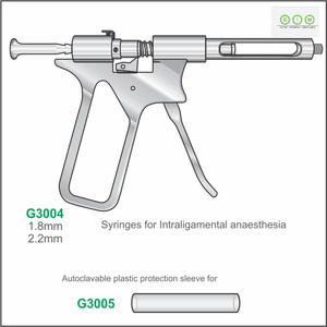 Instrumento Quirúrgico Dental para Hueso, Osteótomo Metálico de 1.8mm y 2.2mm con Adaptador para Cirugía de Implantes, Jeringas Dentales Clase I, Manual - Product Image 1