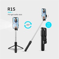 Productos para Dropshipping 2026, Trípode Selfie Portátil Plegable Inalámbrico para Smartphone con Luz LED, Agente de Dropshipping