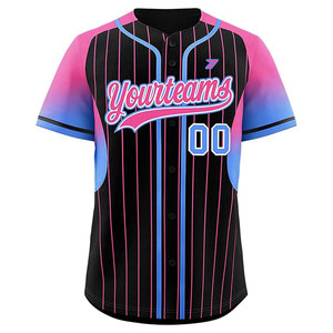 Conjunto de Uniforme de Béisbol de Manga Corta para Hombre y Mujer, Jersey Ligero, Pantalones Cortos de Secado Rápido, Logotipo Personalizado del Equipo, Liga de Verano, OEM, Venta al Por Mayor - Product Image 1