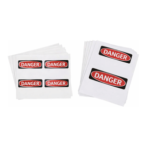 Étiquettes vierges Brady en polyester imprimables au laser, pack varié pour signalétique de sécurité flexible - Product Image 2