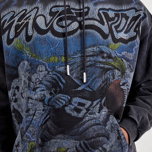 Fournisseur de sweats à capuche en strass OEM, sweat à capuche de haute qualité avec décoration en pierres de cristal, idéal pour les marques de vêtements à étiquette privée - Product Image 3