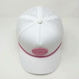 Casquette de golf personnalisée à 5 panneaux, logo perforé découpé au laser, patch OEM ODM, marque privée, fabricant en gros, faible MOQ - Product Image 2