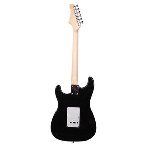 Black Electric Guitar with White Rosewood Fingerboard - Product Image 6