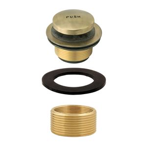 Kit de remplacement de bonde de baignoire en laiton brossé antique, ajustement universel, avec bouchon pop-up et plaque de trop-plein, anti-corrosion, facile à installer - Product Image 3