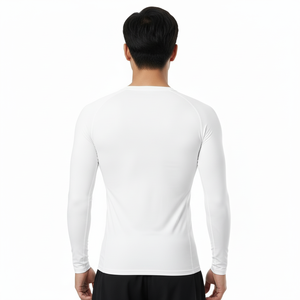 เสื้อรัดกล้ามเนื้อ MMA แบบออกแบบเอง เสื้อรัดกล้ามเนื้อ BJJ แขนยาว ผู้ผลิต OEM รับทำเสื้อรัดกล้ามเนื้อพร้อมโลโก้ของคุณ เสื้อรัดกล้ามเนื้อแบบ Sublimation - Product Image 5