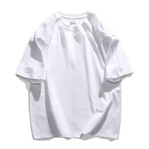 Camiseta de algodón minimalista de estilo coreano para hombre, camiseta básica moderna de gran tamaño para moda urbana de verano - Product Image 3