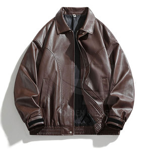 Premium Comfort Baseball Leather <b>Jacket</b> Casual Fashion Baseball Leather <b>Jacket</b> Baseball Leather <b>Jacket</b> - Product Image 3
