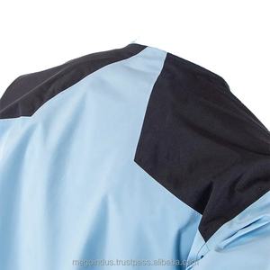 Vente en gros design personnalisé OEM vestes de golf d'extérieur pour hommes col haut zippé colour block imperméable veste softshell pour hommes - Product Image 6