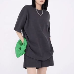 Custom women's clothing <b>sweat</b> suit 2 piece t shirt tracksuit set women High Waist <b>Short</b> <b>Pants</b> Suits t shirt and <b>shorts</b> - Product Image 4