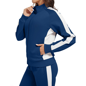 Ensemble deux pièces grande taille pour femme, personnalisable avec logo, couleur unie, tissu épais, écologique, respirant, séchage rapide, ensemble de jogging pour femme - Product Image 5