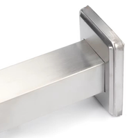 Système de balustrade pour escaliers, poteaux en acier inoxydable et balustrade en verre trempé, poteau en verre pour balcon, garde-corps en verre