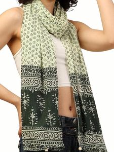 Women's Long Printed Geometric Dot Scarf Lightweight Breathable Windproof Anti-Bacterial Polyester Casual All Seasons Black - Product Image 3