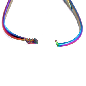 High Quality Manual Multi Color Rainbow Stainless Steel Mathieu <b>Needle</b> Holder 14cm for Holding Wire Stopping <b>Beads</b> Custom - Product Image 5