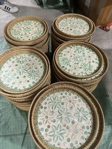 Hermosa Cesta de Almacenamiento Ovalada Bolga de Bambú y Seagrass Estilo Europeo Dragonex, Ecológica, Tejida en Mimbre Natural - Product Image 4