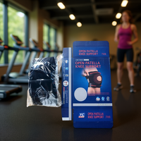 Genouillère courte unisexe respirante en néoprène avec fermeture auto-agrippante pour la sécurité et le fitness