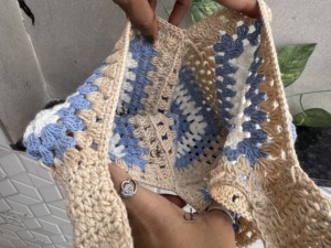New Collection Crochet Summer Beach Straw Bags Bohemian Handmade Designer Women Shoulder Sling Bag Sea Grass <b>Square</b> Bag - Product Image 6