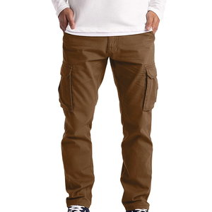 Pantalones Cargo para Hombre en Oferta, Pantalones de Trabajo de Seguridad con 6 Bolsillos, Estilo Urbano, Pantalones Casuales Tácticos para Hombre - Product Image 1