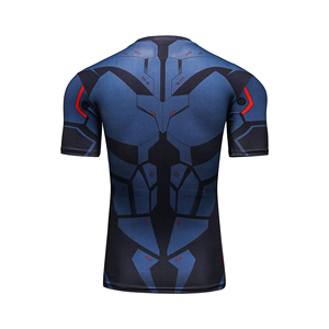 <b>Black</b> Golden Rash Guard <b>Compression</b> <b>Shirt</b> 4 Way Stretch And Sweat Moisture Fabric Part Of A Martial Set Essential For Bjj - Product Image 6