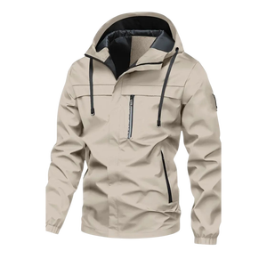 Veste softshell d'hiver pour homme, imperméable, coupe-vent, à capuche, pour la randonnée, le camping, le trekking, la pêche, la chasse, les voyages, l'aventure, chaude - Product Image 5