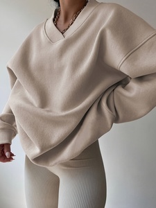Sweat-shirt en molleton brossé doux pour femmes, vente en gros, pull décontracté personnalisé pour femmes - Product Image 5