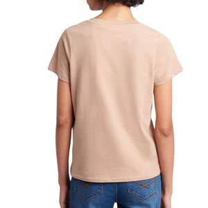 Camiseta de Mujer de Manga Corta, Holgada, Informal, de Algodón, para Verano, con Logotipo Personalizado, Proveedor Mayorista OEM - Product Image 5