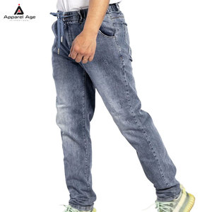 Factory Hot Sales Men <b>Jeans</b> Joggers <b>With</b> Fleece Warm Men Joggers pant Plus Size 100% Cotton Material - Product Image 3
