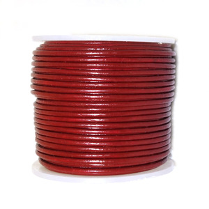 Cuerdas de Cuero Genuino Rojo Oscuro con Textura Granulada para Joyería DIY, Pulseras, Collares, Zapatos, Cinturones, Sofás, Muebles, Bolsos, Prendas de Vestir, Suaves - Product Image 2