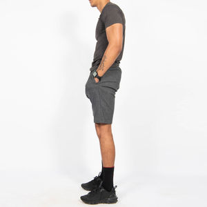 Ensemble décontracté homme personnalisé, respirant, léger, 100 % coton, grande taille, couleur unie, short et t-shirt d'été, écologique, haute qualité - Product Image 4