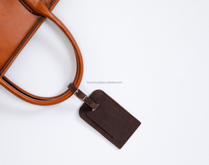 Custom logo Card Leather Holder Baggage Tag Airplane <b>Travel</b> Suitcase LLT-0094D - Product Image 3