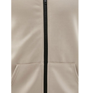 Men's Winter Solid Color Windproof Polyester/Cotton Suit Neck Long-Sleeved T-Shirt Pants Two-Piece Zipper Jacket <b>Trouser</b> - Product Image 6