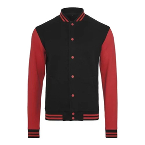 2024 Hot Selling New Design Unisex Varsity Jackets Solid Color Winter Wool <b>Coat</b> Reversible Breathable Stand Collar Streetwear - Product Image 1