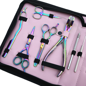 Wholesale Micro Ring Hair Extension Plier Kit Keratin Bond Cutter Thinning Scissors <b>Tool</b> Set Private Label OEM Supplier - Product Image 4