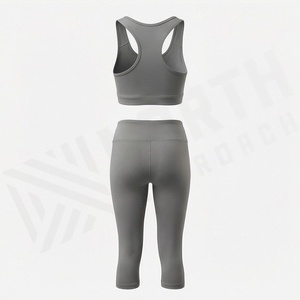 Popular Custom Logo Seamless Yoga <b>Set</b> For Women Active Wear <b>Sexy</b> Sport <b>Bra</b> Fitness Legging Apparel Breathable Suits - Product Image 2