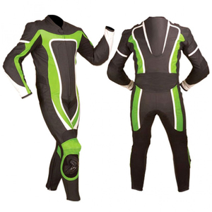 Traje de Carreras de Motocicleta de Cuero Vacuno Hecho a Medida, Totalmente Transpirable con Técnicas de Impresión para Motociclismo y Automovilismo - Product Image 3