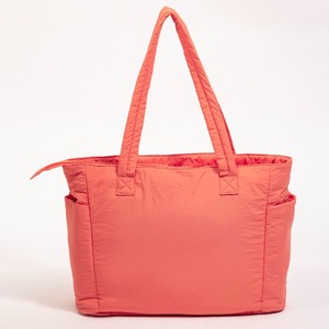 Bolso tote informal color naranja pálido, de gran capacidad, moderno, ligero, bolso de hombro. - Product Image 3