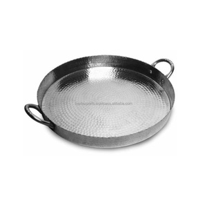 Plateau de service moderne en aluminium poli durable, grand plateau en métal polyvalent pour la cuisine, la table à manger, le buffet, les événements - Product Image 1